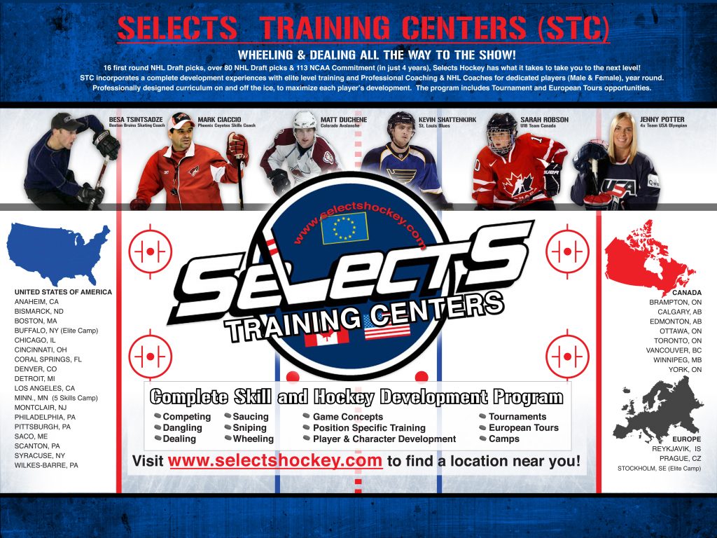 Marketing poster for a hockey team